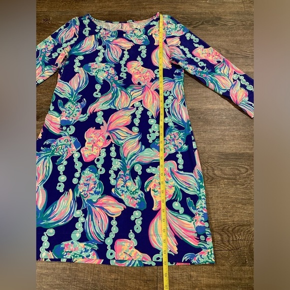 NWOT Lilly Pulitzer 97181 Women's Sz M Marlowe Dress in Going Coastal Print Koi - Picture 5 of 8
